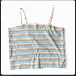 American Eagle Outfitters pastel Striped Camisole tank top size Large